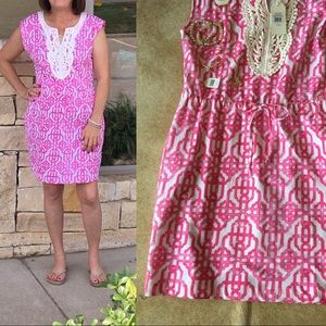 Drawstring waist dress